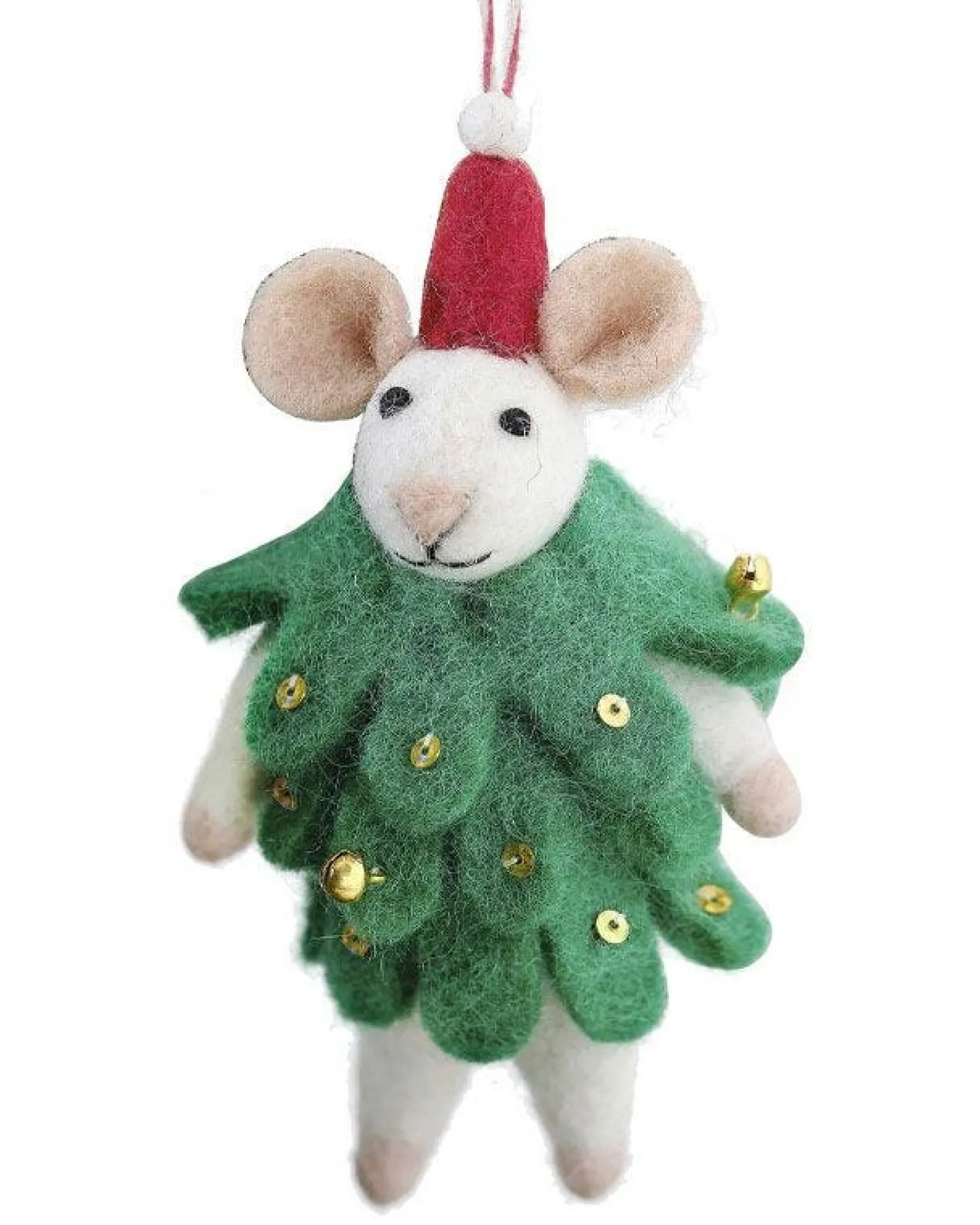 Mouse Christmas Tree Decoration<Party Delights Clearance