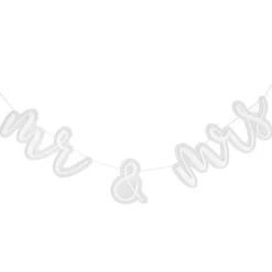 Party Delights Mr & Mrs Acrylic Bunting< Bunting