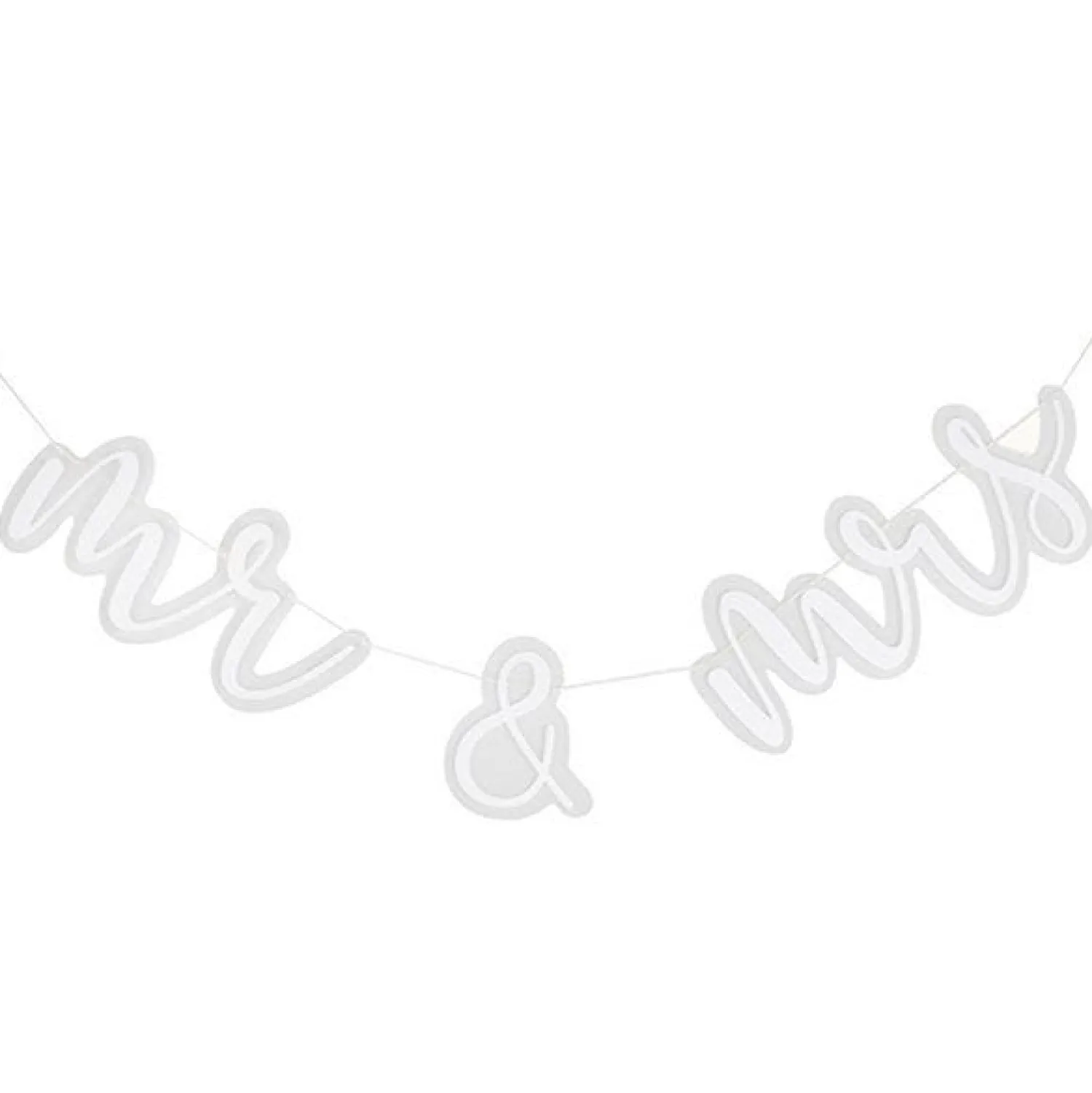 Party Delights Mr & Mrs Acrylic Bunting< Bunting