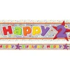 Party Delights Multi Coloured 'Happy 2Nd Birthday' Holographic Foil Banner - 2.7M< Banners