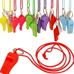 Party Delights Multi-Colour Whistles - 12 Pack (12Pk)< Wearables