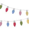 Multi-Coloured Christmas Lights Paper Garland - 5M<Party Delights