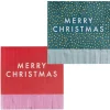 Multicoloured Merry Christmas Paper Napkins (16Pk)<Party Delights Sale