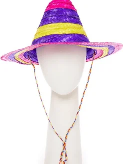 Party Delights Multicoloured Mexican Sombrero - Child< Hats & Headwear