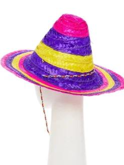 Party Delights Multicoloured Mexican Sombrero - Child< Hats & Headwear