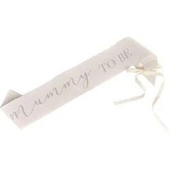 Party Delights Mummy To Be Fabric Sash< Wearables