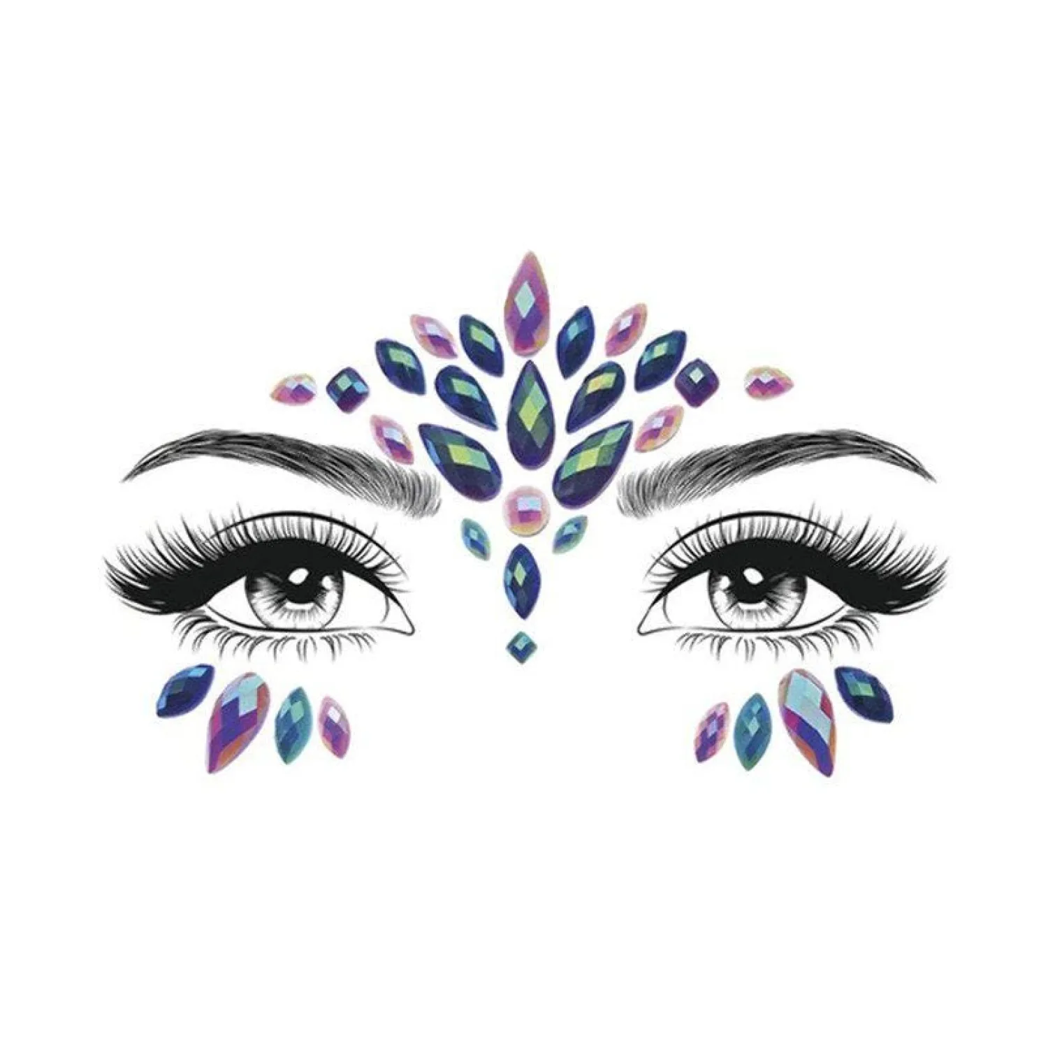 Party Delights Mystic Mermaid Face Gems< Face Gems