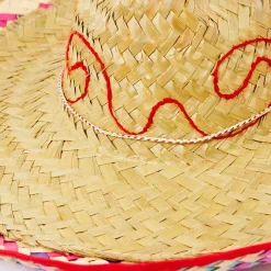 Party Delights Natural Straw Mexican Sombrero< Hats & Headwear