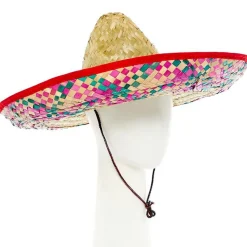 Party Delights Natural Straw Mexican Sombrero< Hats & Headwear