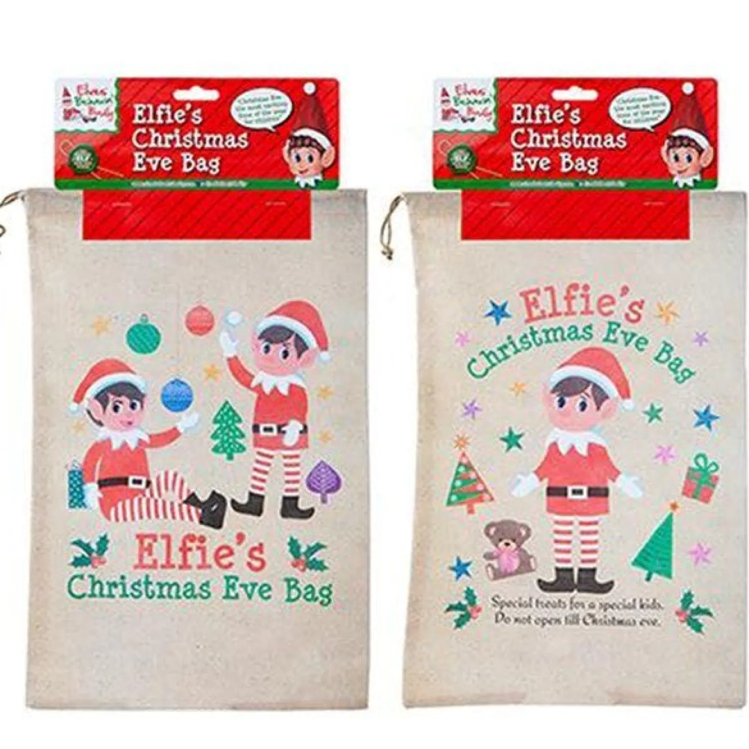 Naughty Elf Large Christmas Eve Bag - 36Cm X 55Cm<Party Delights Outlet