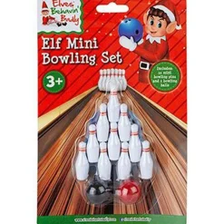 Naughty Elf Ten Pin Bowling Set<Party Delights