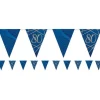 Party Delights Navy & Gold Geode 80Th Birthday Paper Bunting - 3.7M< Bunting