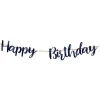 Party Delights Navy Happy Birthday Paper Bunting - 1.8M< Bunting