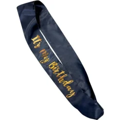 Party Delights Navy Its My Birthday Sash< Costume Props