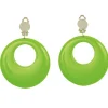 Party Delights Neon Green 80's Earrings< Costume Props