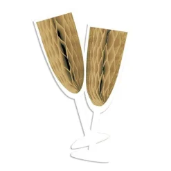 Party Delights New Year's Eve Lanterns & Honeycomb Decorations (5Pk)< Hanging Decorations