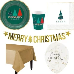 Oh Christmas Tree - Deluxe Party Pack For 16<Party Delights Discount