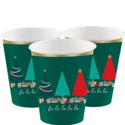 Oh Christmas Tree Cups - 250Ml (8Pk)<Party Delights Hot