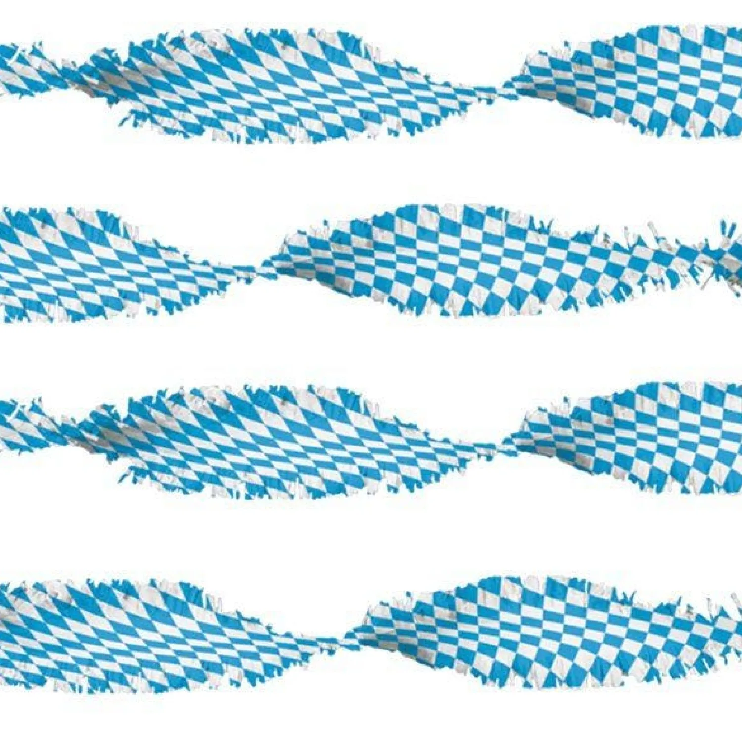 Party Delights Oktoberfest Bavarian Crepe Streamer - 6M< Hanging Decorations