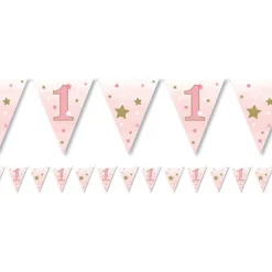 Party Delights One Little Star Girl Paper Bunting< Bunting