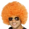 Party Delights Orange Afro Wig< Wigs