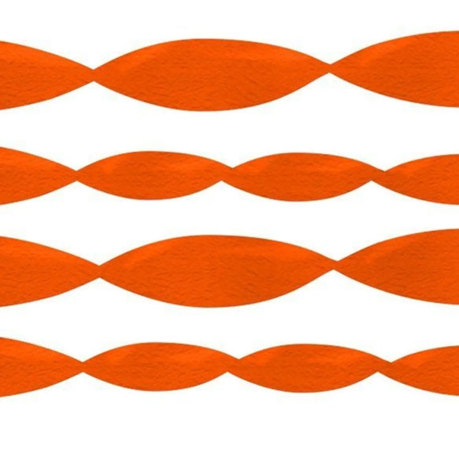 Party Delights Orange Crepe Paper Streamer - 24M< Hanging Decorations