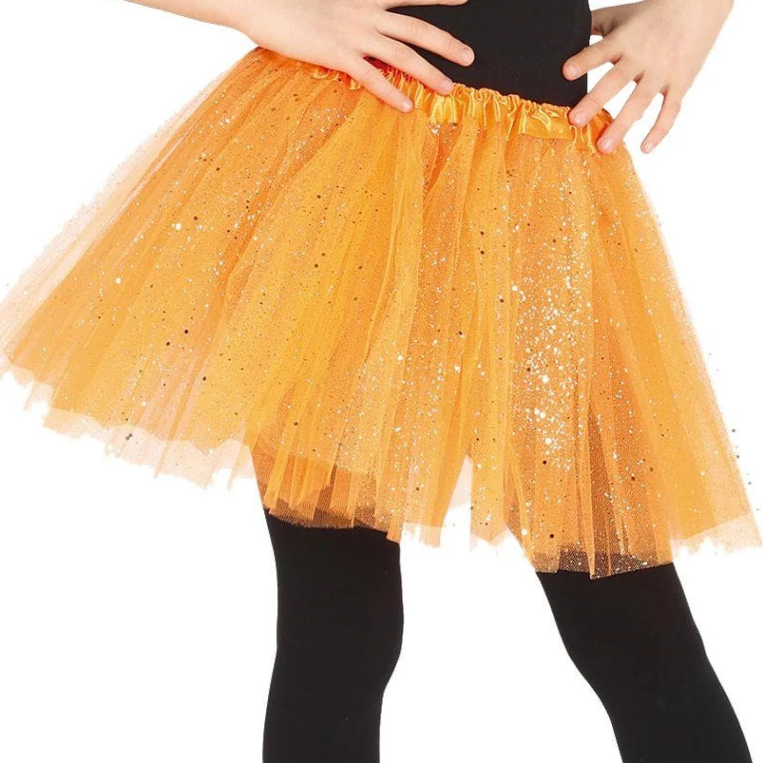 Orange Glitter Tutu - Child One Size<Party Delights Sale