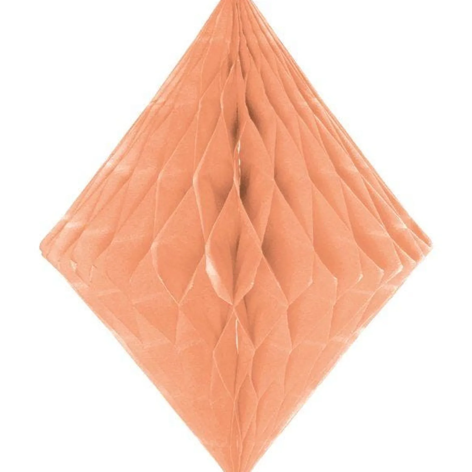 Party Delights Orange Honeycomb Diamond Decoration - 30Cm< Hanging Decorations