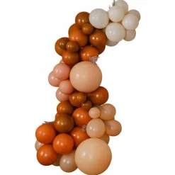 Party Delights Orange, Sand And Peach Halloween Balloon Arch - 80 Balloons< Arches & Clouds