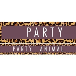 Party Delights Party Animal Paper Banner - 1M (3Pk)< Banners