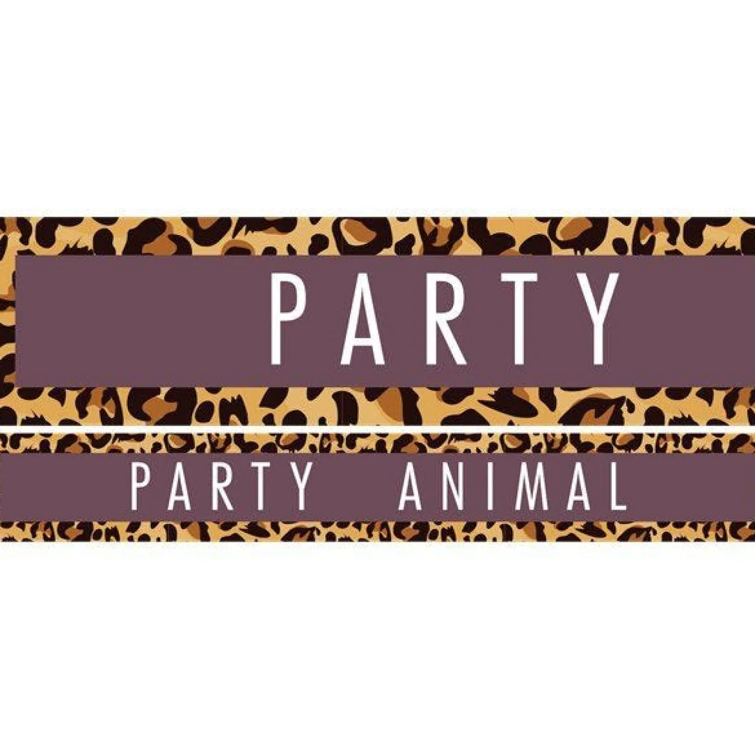 Party Delights Party Animal Paper Banner - 1M (3Pk)< Banners