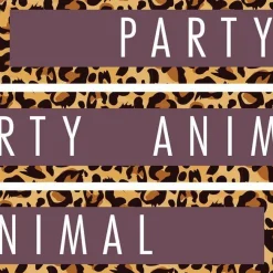Party Delights Party Animal Paper Banner - 1M (3Pk)< Banners