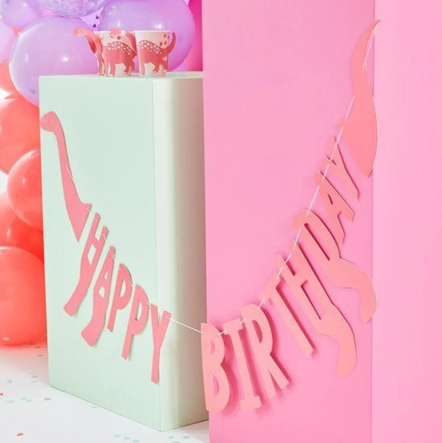 Party Delights Party Like A Dinosaur Happy Birthday Bunting - 137Cm< Bunting