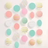 Party Delights Pastel & Metallic Large Circle Hanging String Decoration (5Pk)< Hanging Decorations
