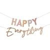 Party Delights Pastel And Gold Happy Everything Party Bunting< Bunting