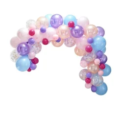 Party Delights Pastel Balloon Arch - 80 Balloons< Arches & Clouds