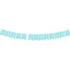 Party Delights Pastel Blue & Gold Happy Birthday Banner - 1.7M< Banners