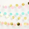 Party Delights Pastel Hanging String Decorations - 2.13M (6Pk)< Hanging Decorations