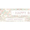 Party Delights Pastel Pink Happy Birthday Paper Banners - 1M (3Pk)< Banners