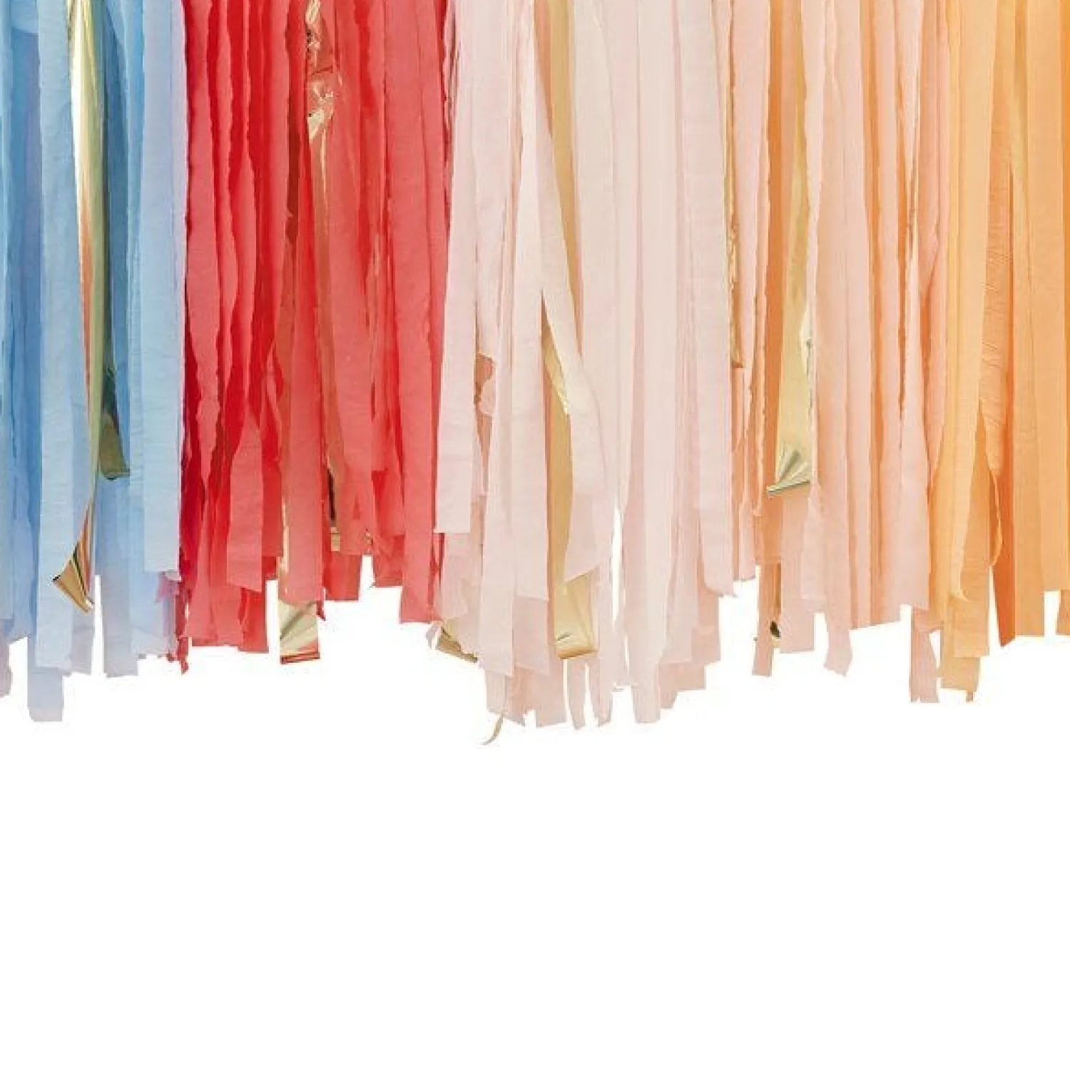 Party Delights Pastel Rainbow Ceiling Steamers< Hanging Decorations