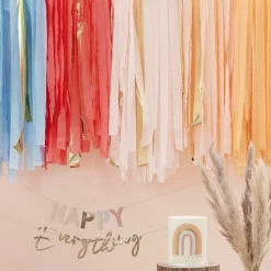 Party Delights Pastel Rainbow Ceiling Steamers< Hanging Decorations