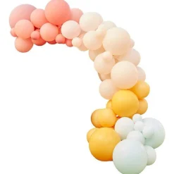 Party Delights Pastels Balloon Arch - 75 Balloons< Arches & Clouds