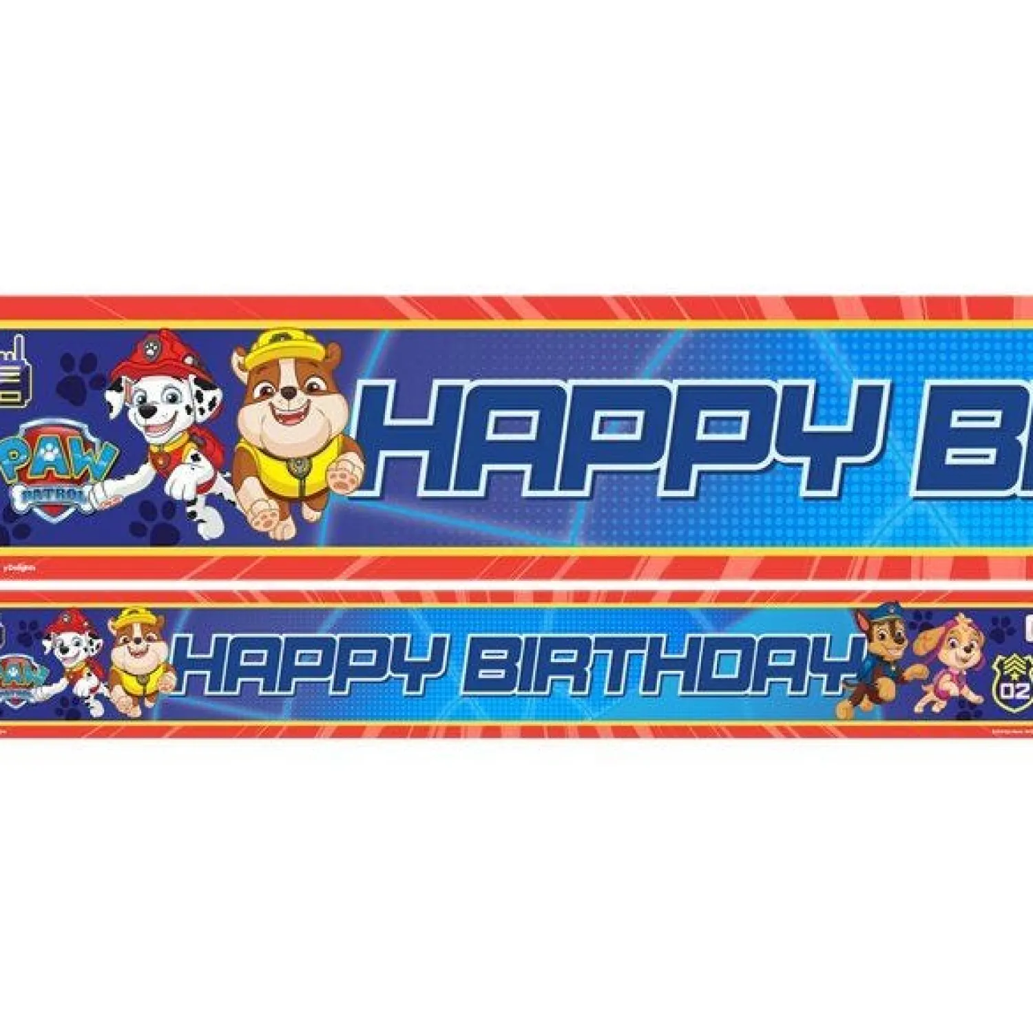 Party Delights Paw Patrol Paper Banners - 1M (3Pk)< Banners