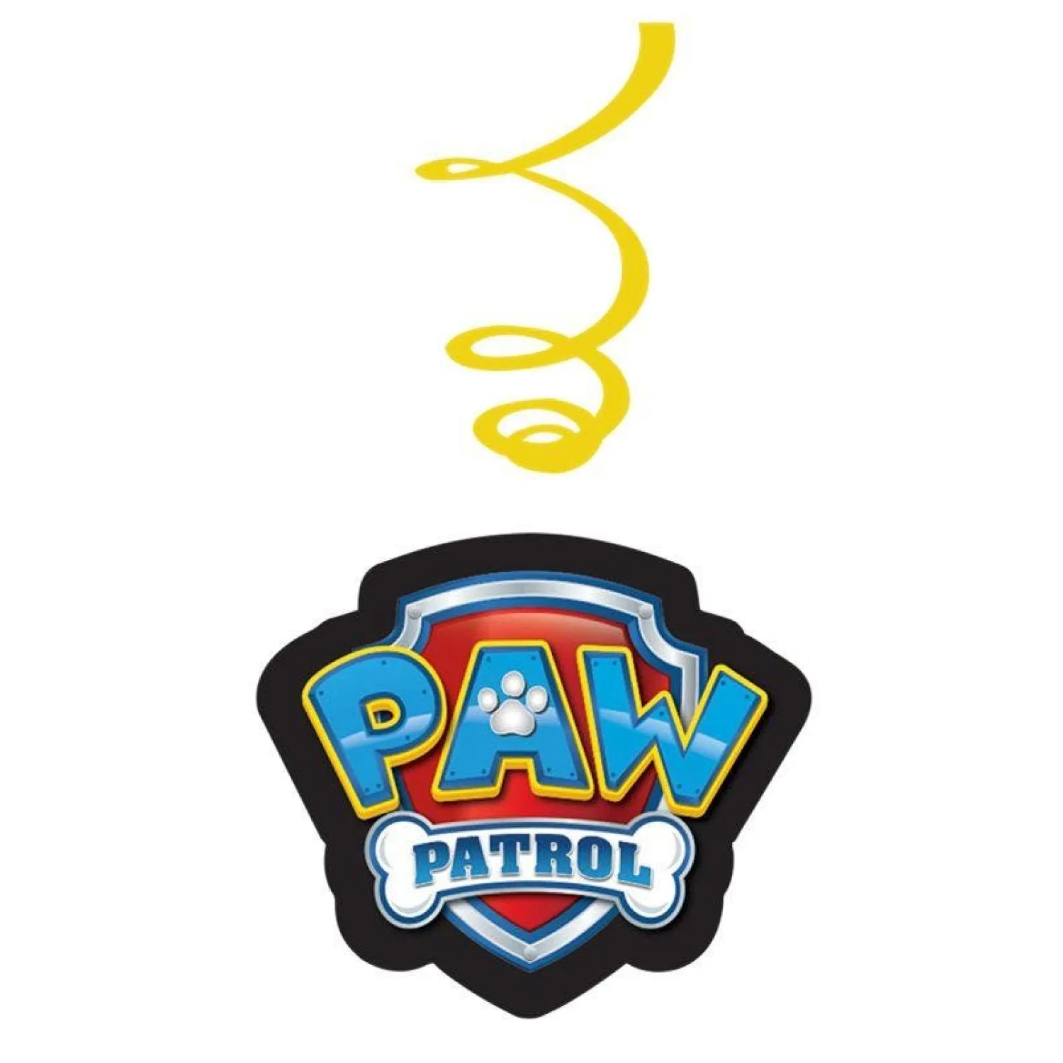 Party Delights Paw Patrol Swirl Decorations - 60Cm (6Pk)< Hanging Decorations