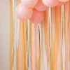 Party Delights Peach & Gold Streamer Backdrop< Hanging Decorations