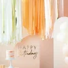 Party Delights Peach & Gold Streamer Ceiling Kit< Hanging Decorations