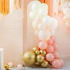 Party Delights Peach And Gold Balloon Arch - 75 Balloons< Arches & Clouds