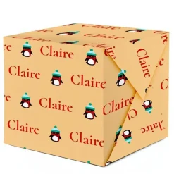 Penguin Christmas Personalised Wrapping Paper- 62 X 100Cm Sheet<Party Delights Outlet