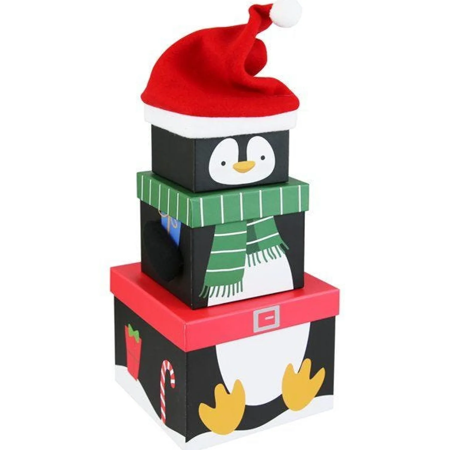Penguin Plush Stacking Boxes - 35Cm<Party Delights Online