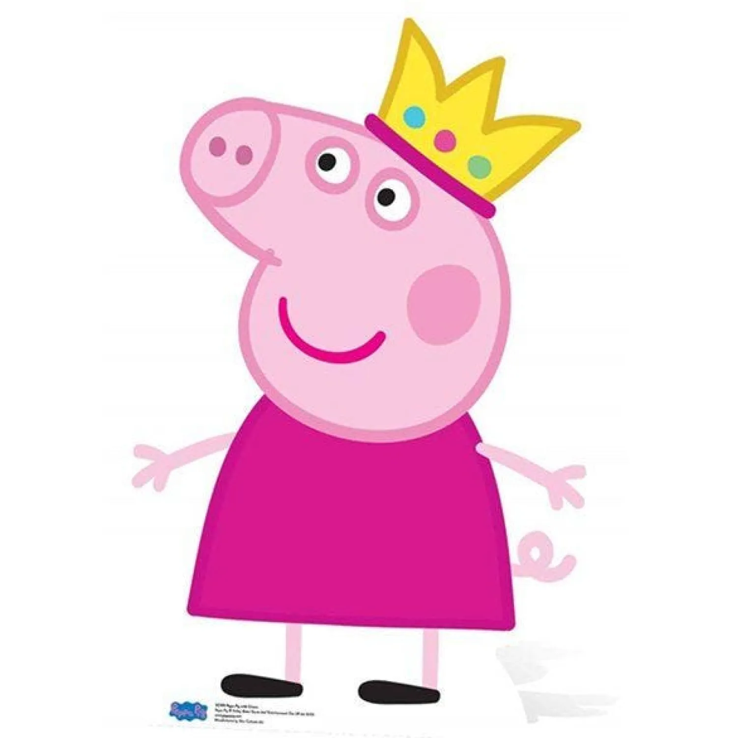 Party Delights Peppa Pig Crown Cardboard Cutout - 90Cm X 62Cm< Cardboard Cut Outs